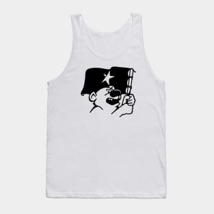 Angry Bear With Flag Tank Top